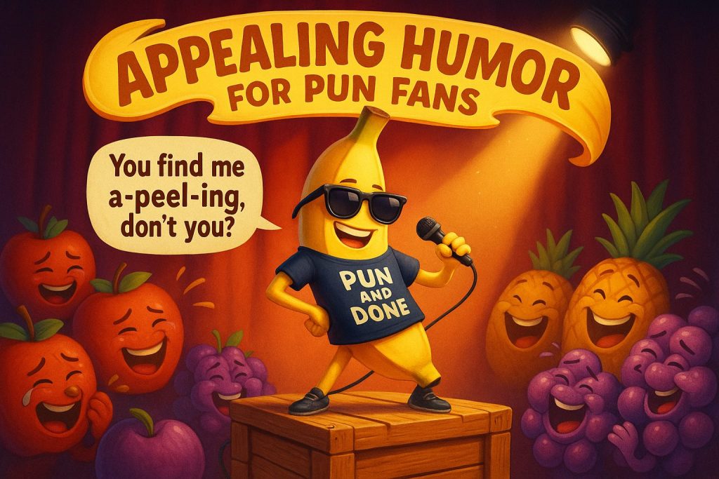 banana-puns-and-jokes-8 banana puns and jokes — from funny banana one liners and dad jokes to cute, split-worthy, and a-peel-ing wordplay.